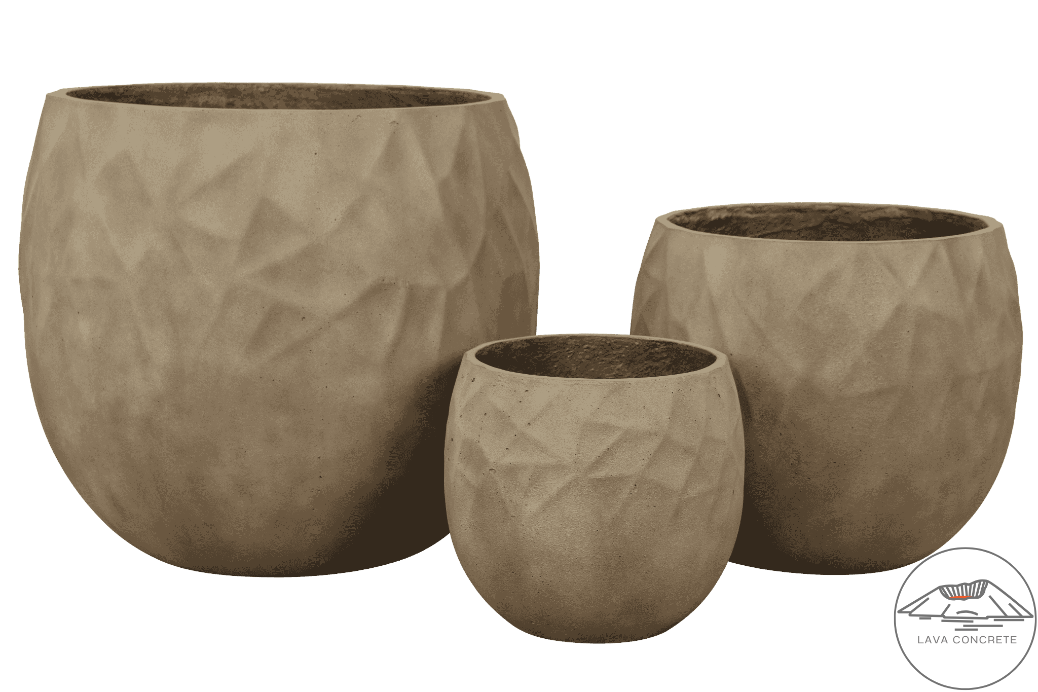 Lys brun potte lava concrete