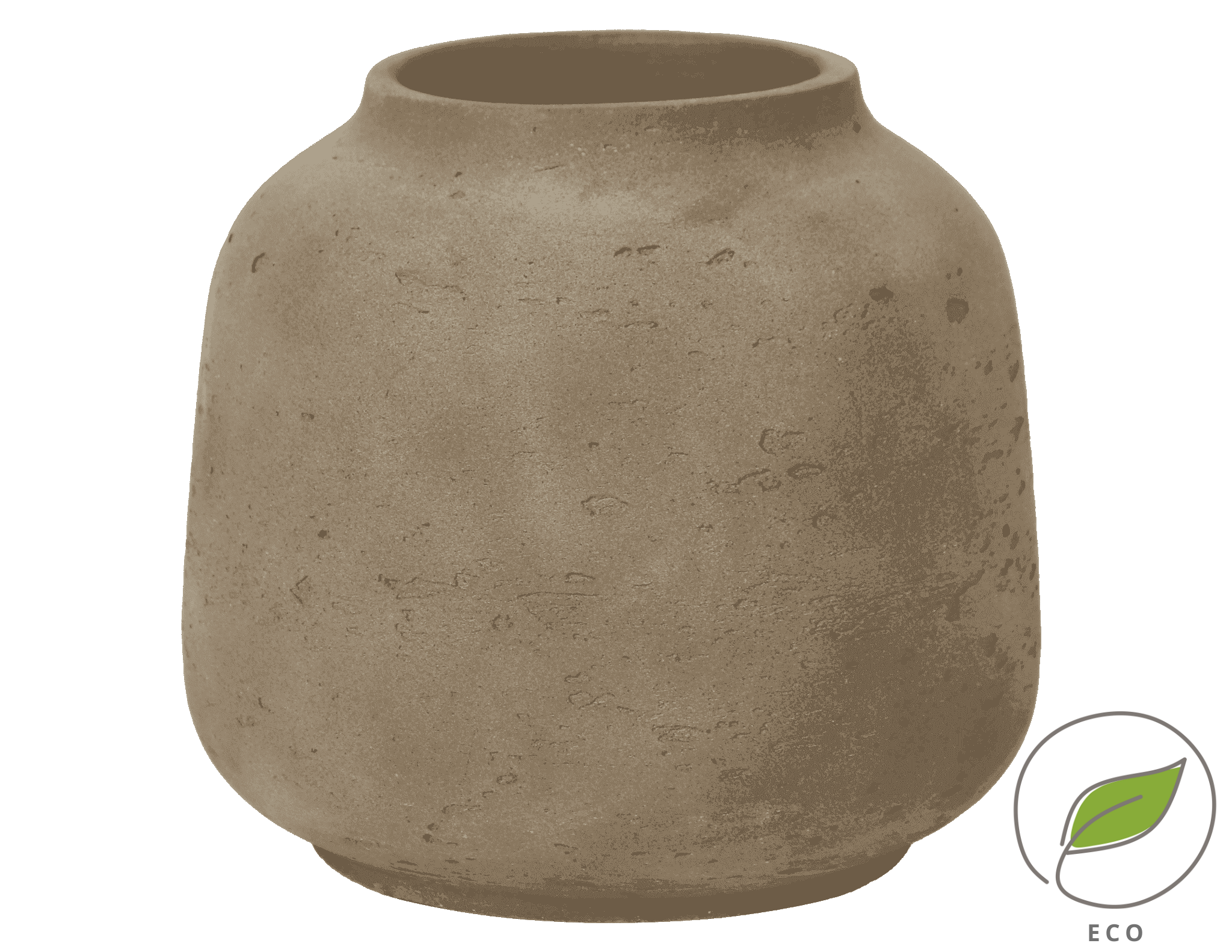 Liten brun vase