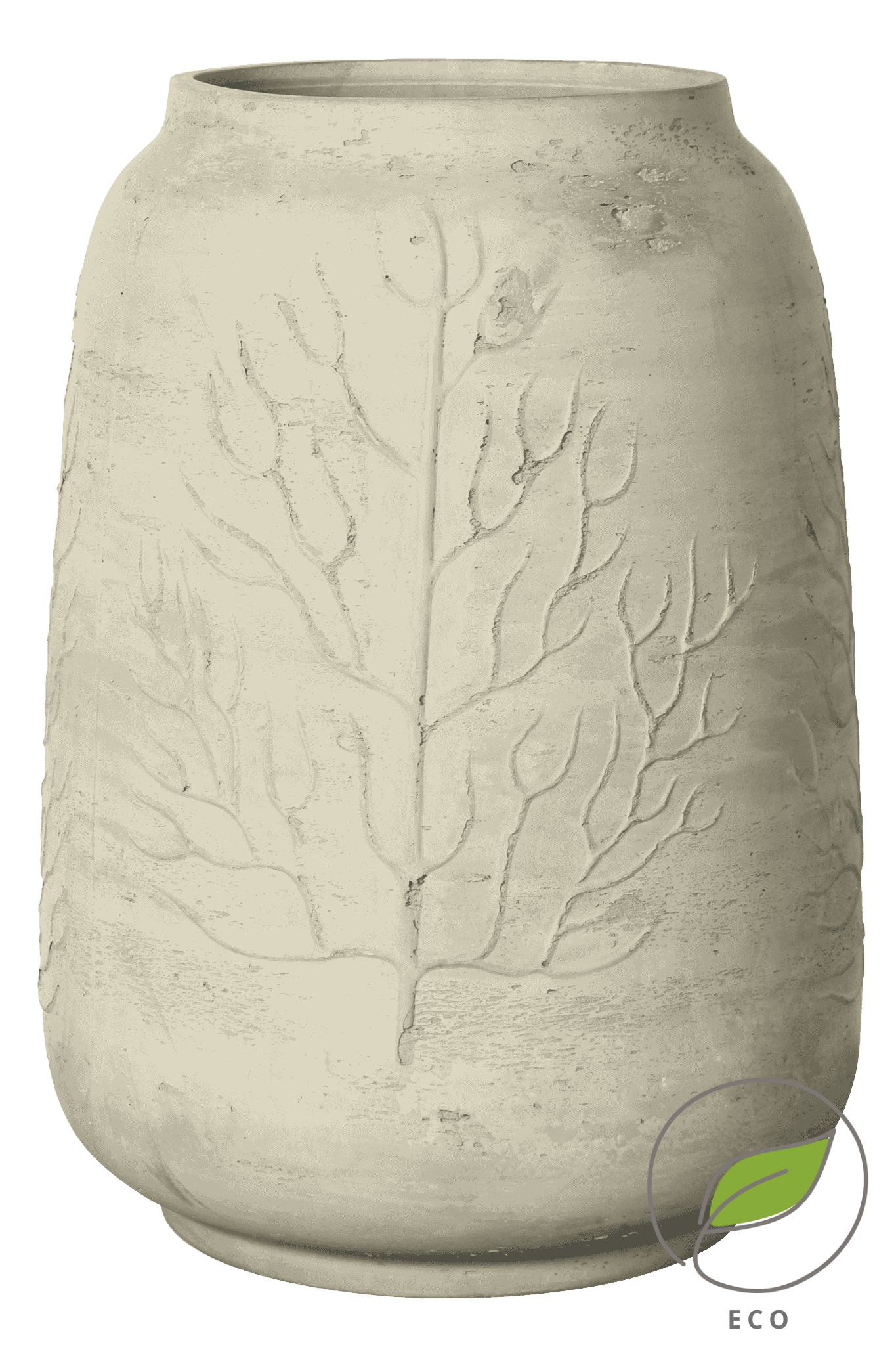 Lys grå vase