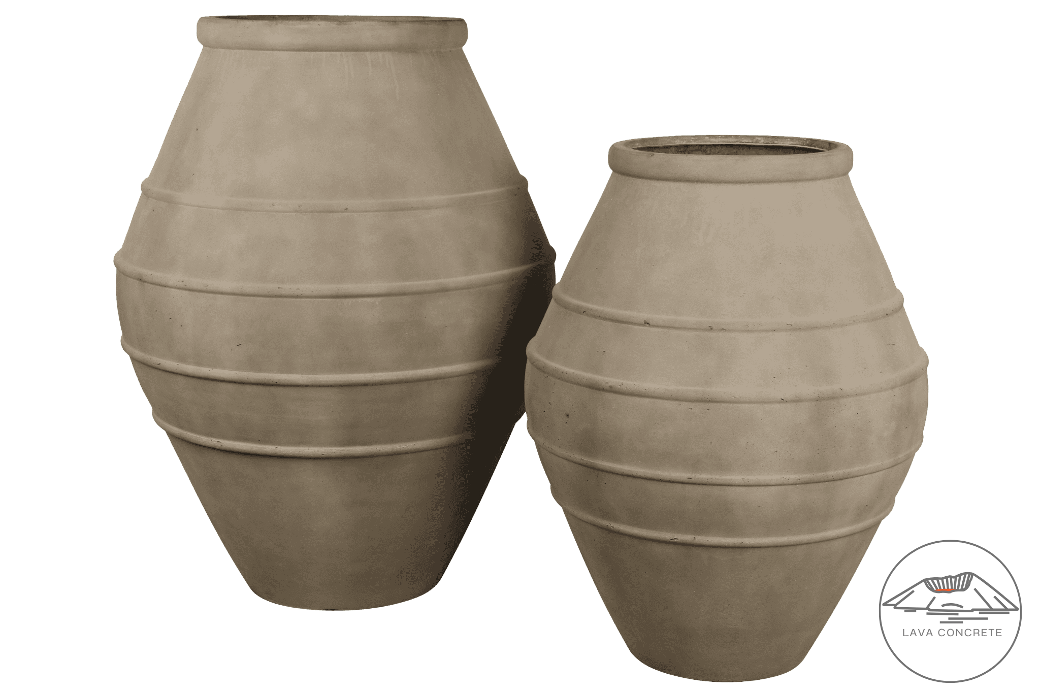Lys brun potte lava concrete
