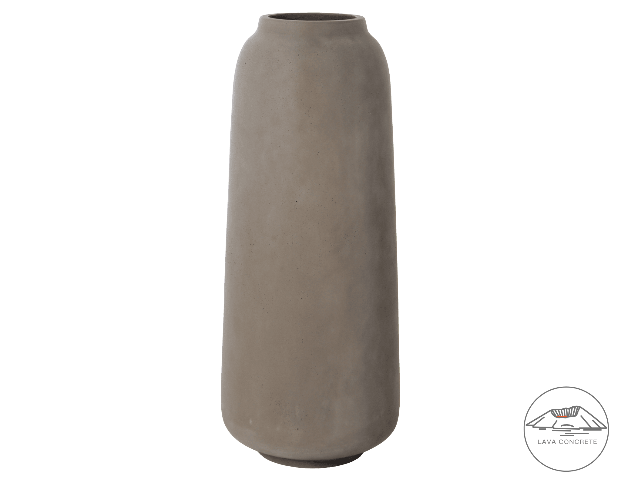 Lys brun vase lava concrete