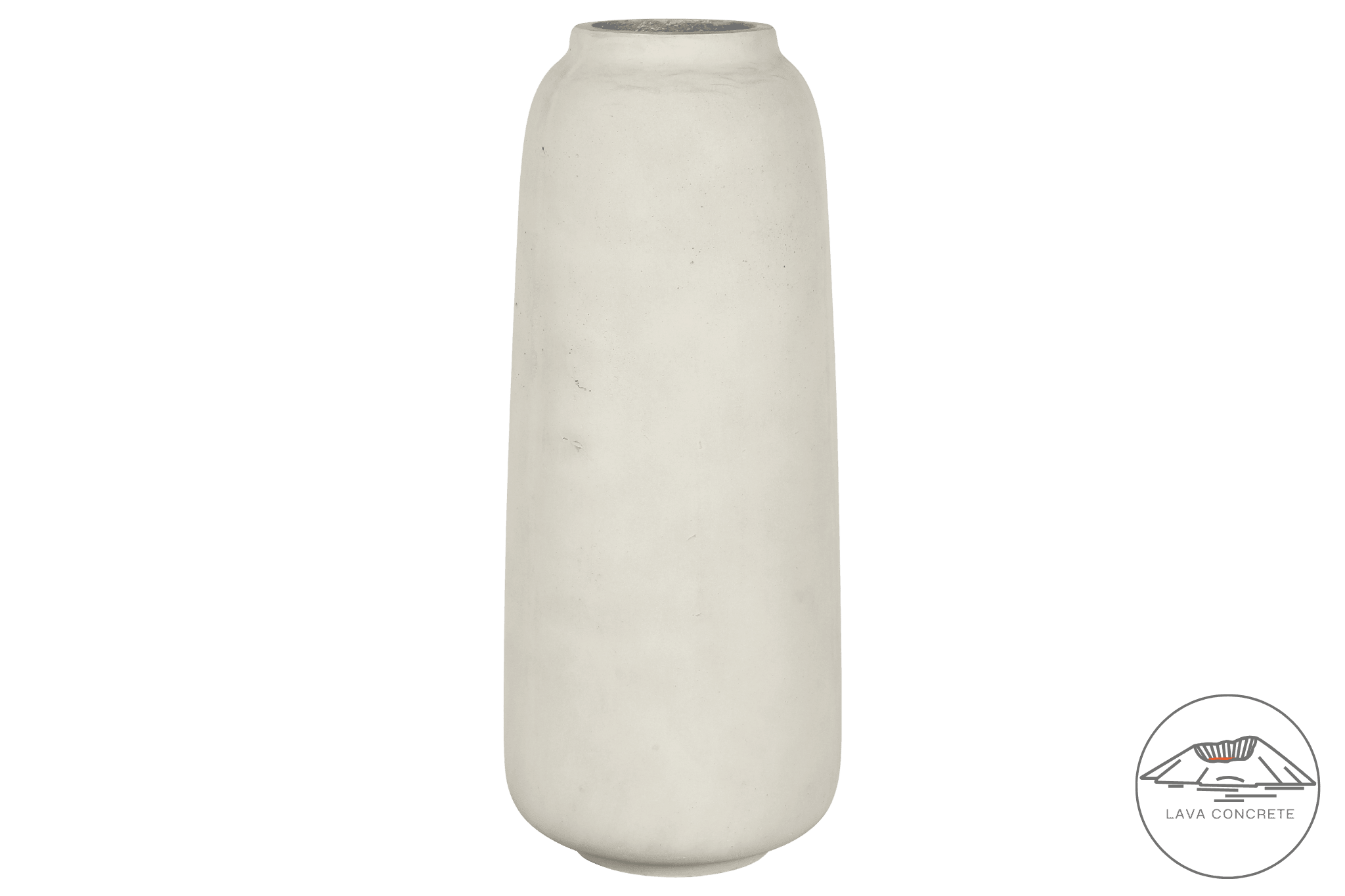 Hvit vase lava concrete