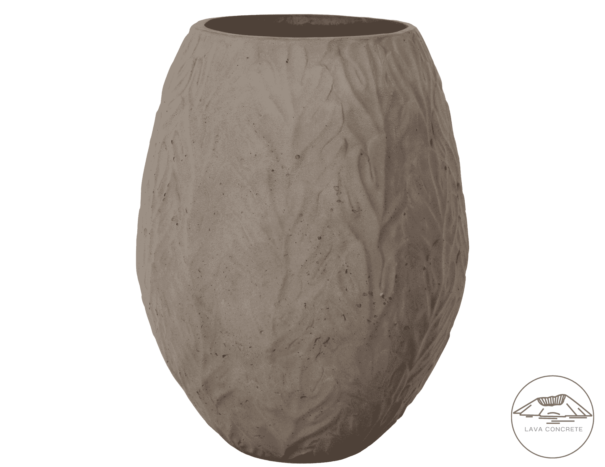 Lys brun potte lava concrete