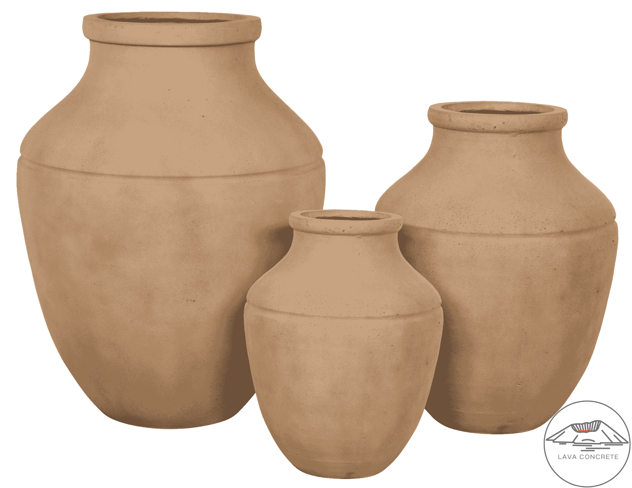 Lys rød vase lava concrete