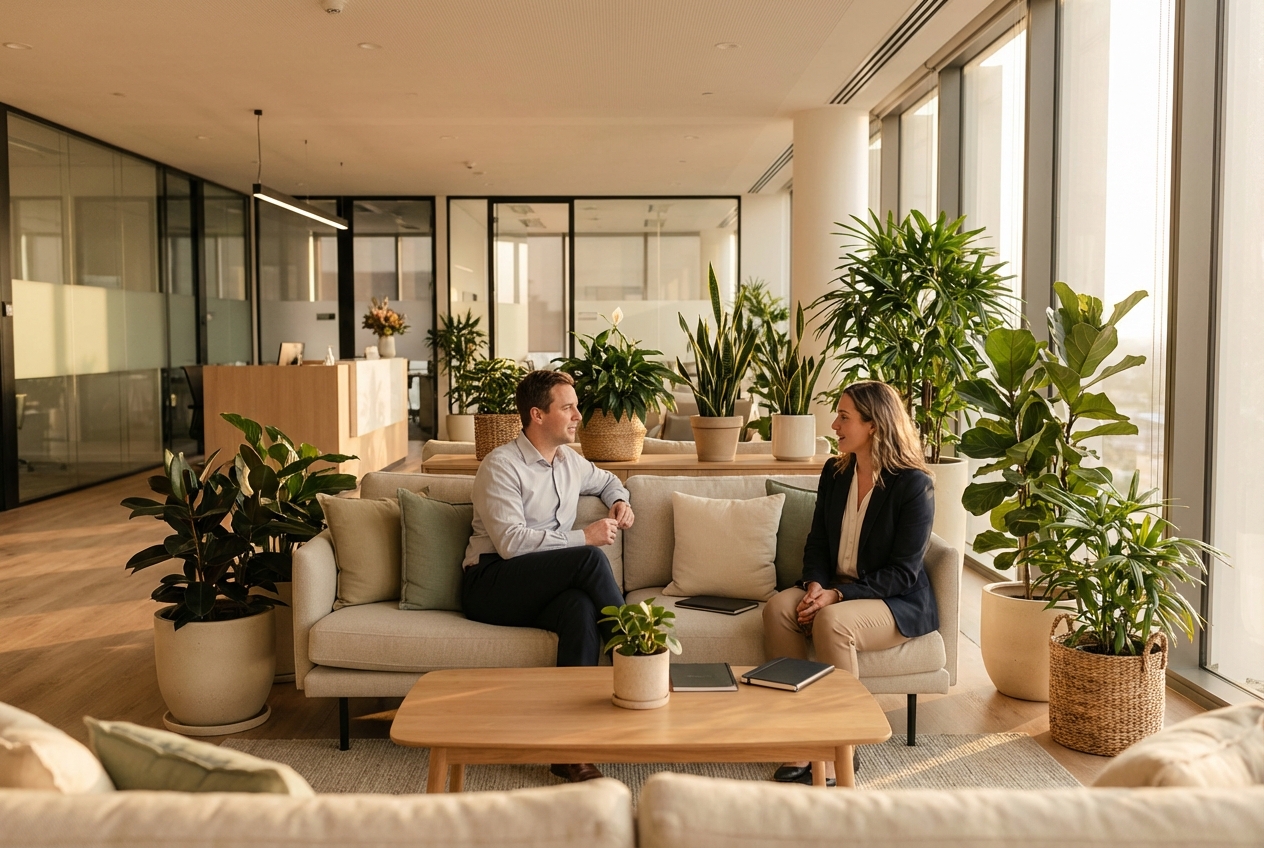 Featured image for Planter til kontoret: slik skaper du et grønt og profesjonelt arbeidsmiljø