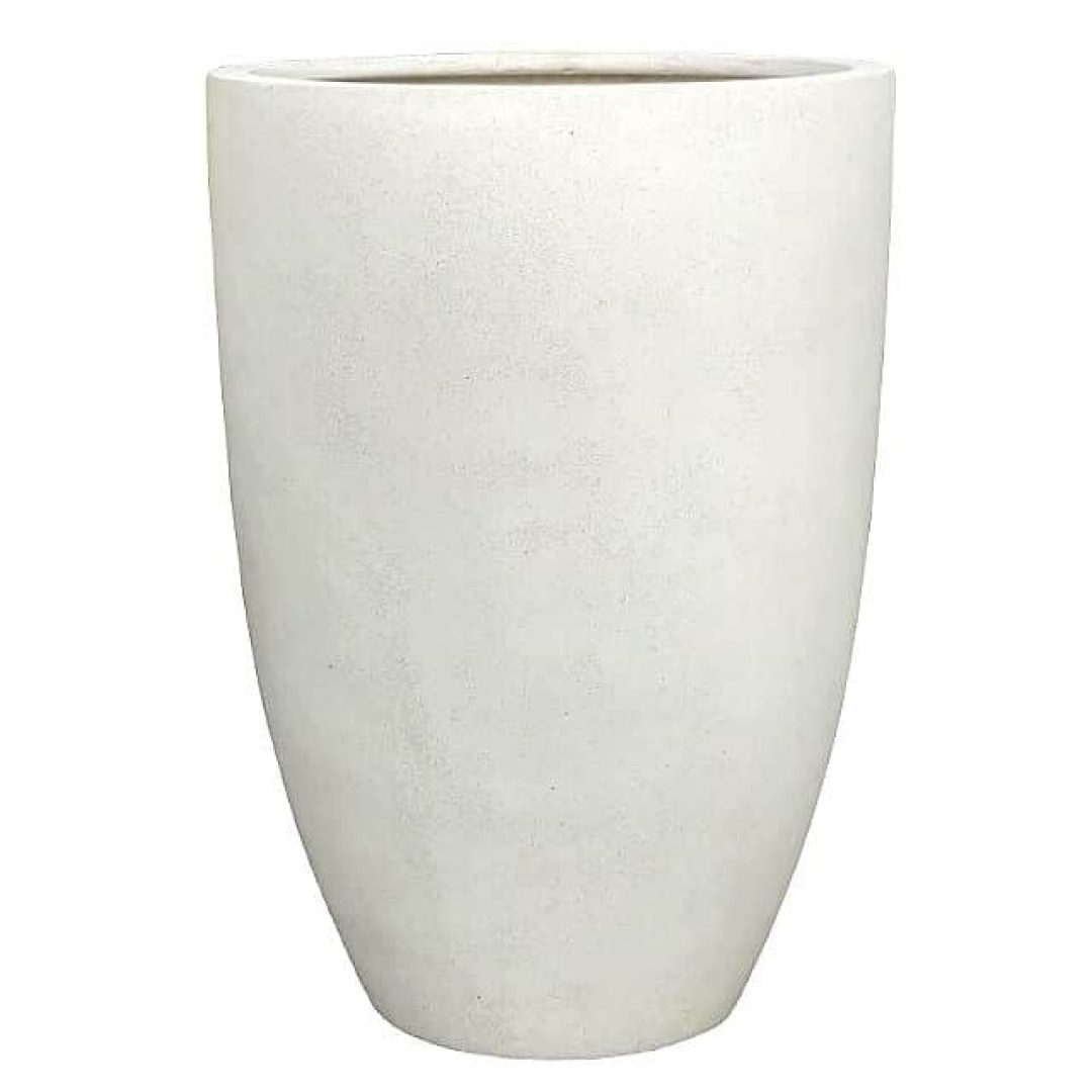 Potte TL høy poly hvit Ø50xH70cm