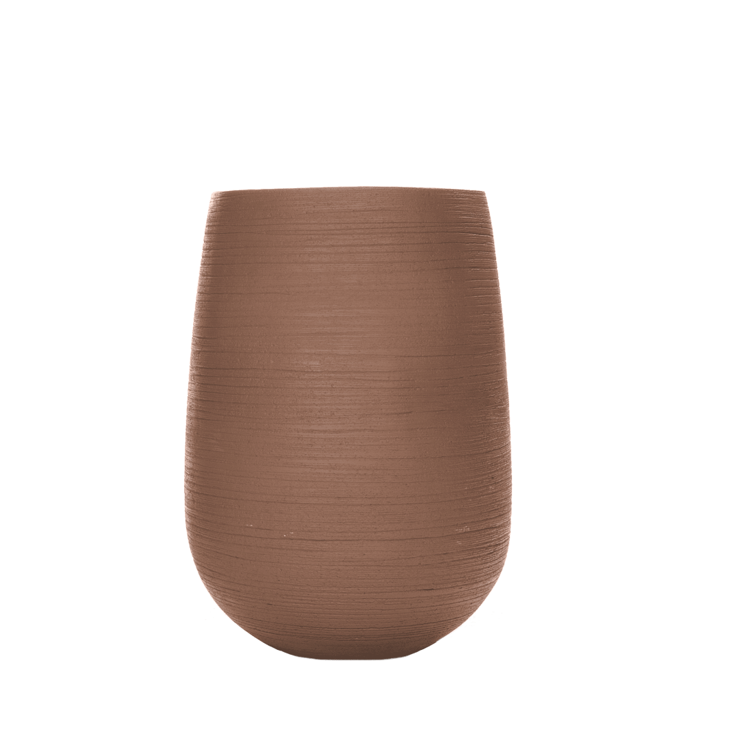 Rosa rød potte