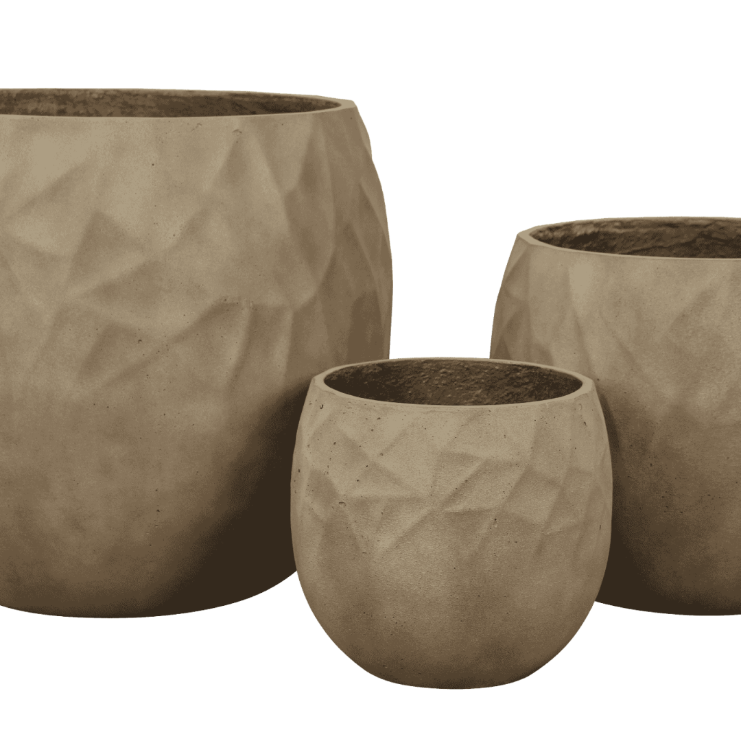 Lys brun potte lava concrete