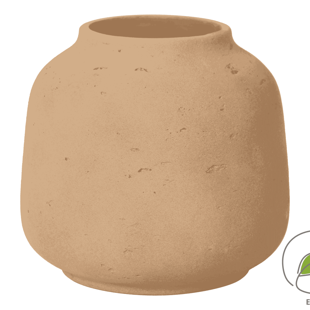 Liten lys rød vase