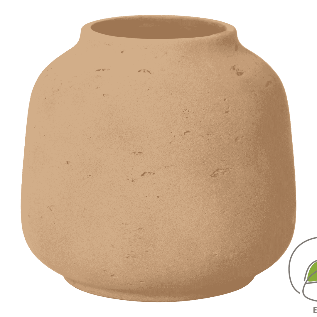 Liten lys rød vase