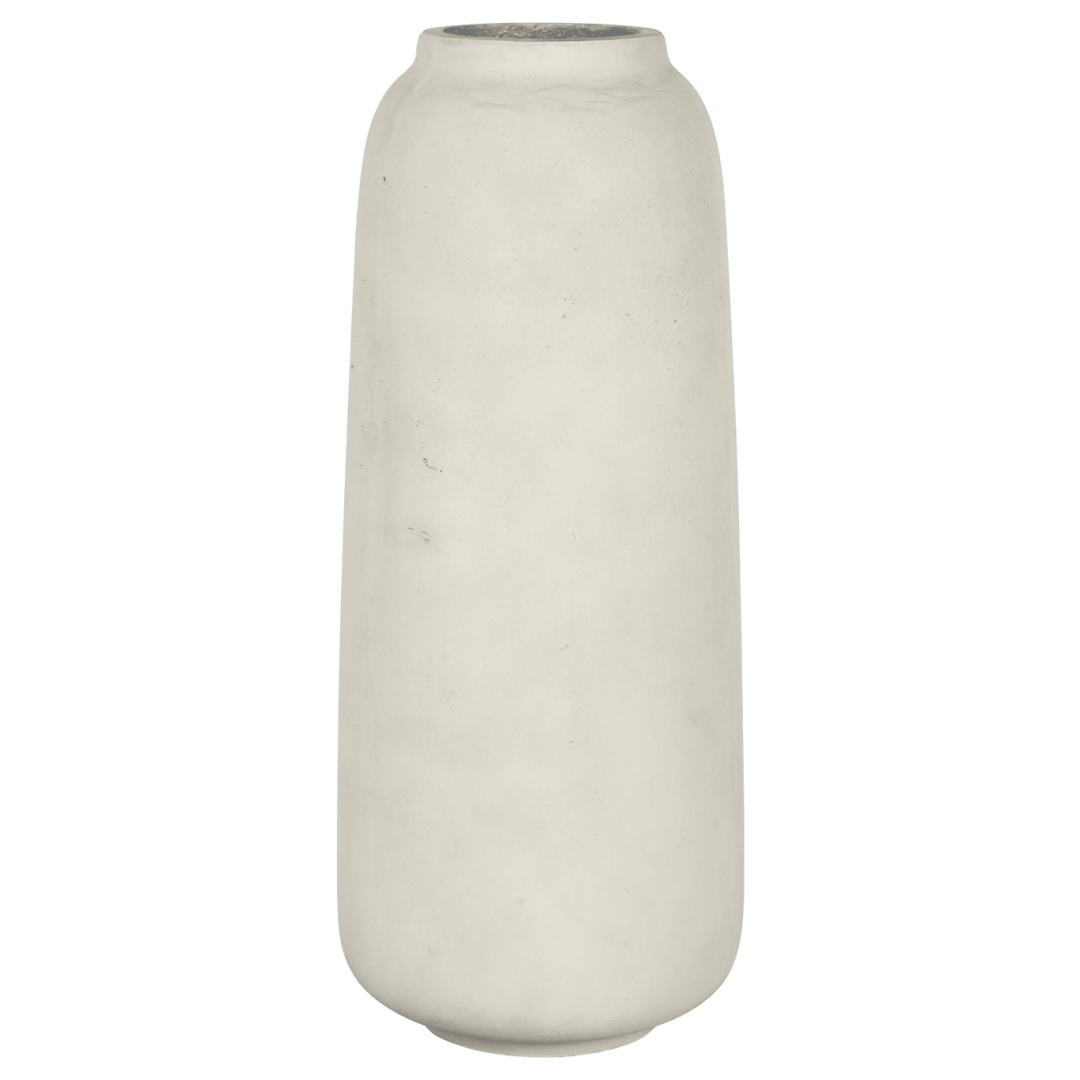 Hvit vase lava concrete