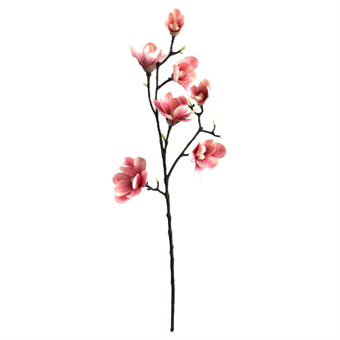 Kunstig magnolia gren ferskenrosa 90cm