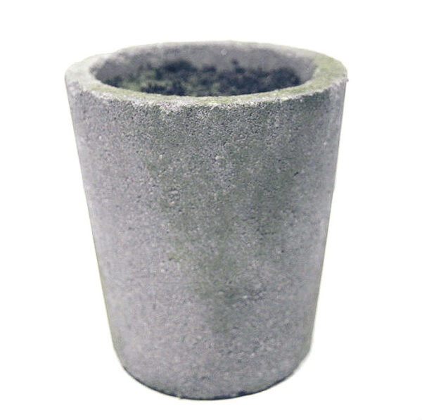 Potte m/innmat og jord cement grå Ø15xH18cm