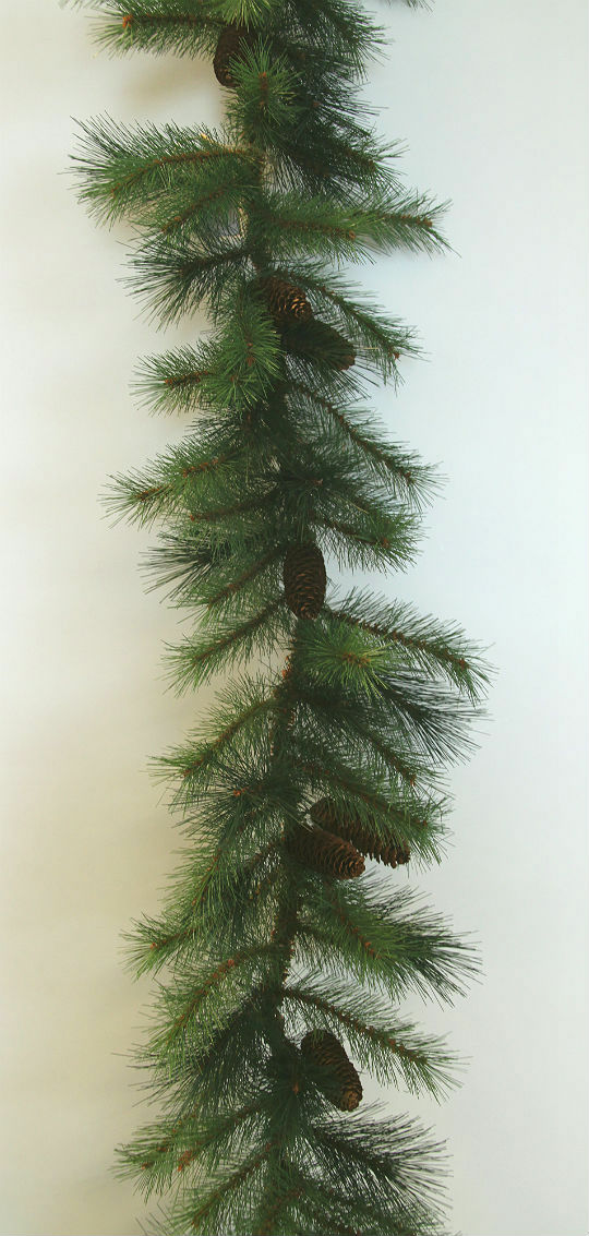 Kunstig girlander asheville mixed pine m/kongler 275cm*SALG-50%