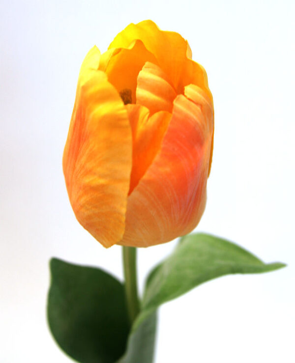 Kunstig tulipan gul/orange 47cm *SALG