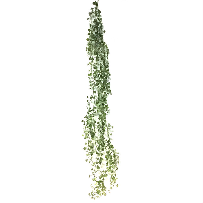 Kunstig girlander silverfall grå/grønn L180cm