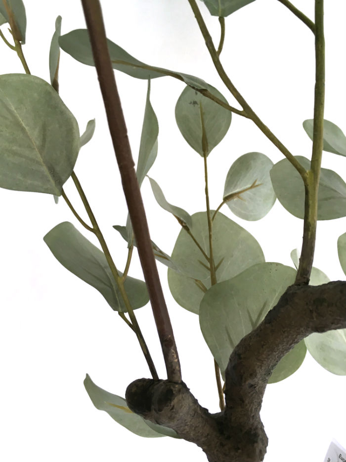 Kunstig eucalyptustre grågrønn H120cm