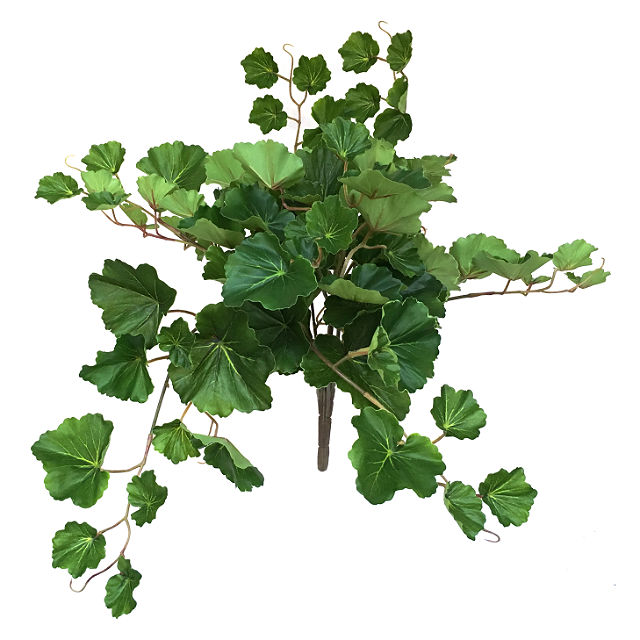 Kunstig geranium plante grønn UTE 48cm u/potte
