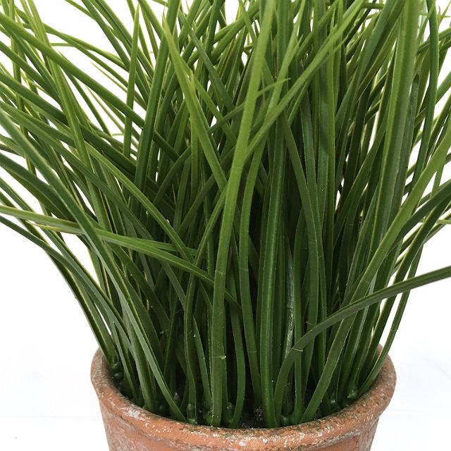 Kunstig gress plante grønn H28cm m/potte *SALG