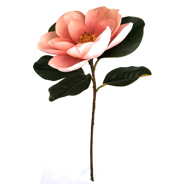 Kunstig magnolia gigant lys rosa Ø23x78cm