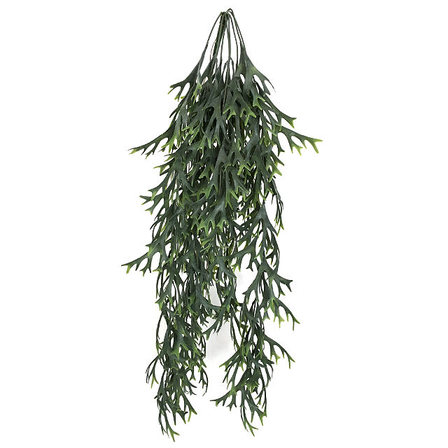 Kunstig hjortebregne hengeplante grønn L85cm u/potte