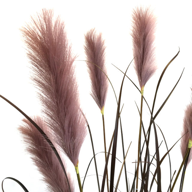 Kunstig gress plante pampas purpur H175cm