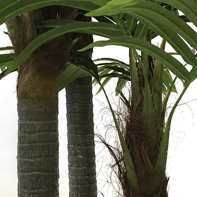 Kunstig palme areca trilling UV H250cm