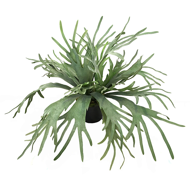 Kunstig hjortebregne plante grønn H70cm