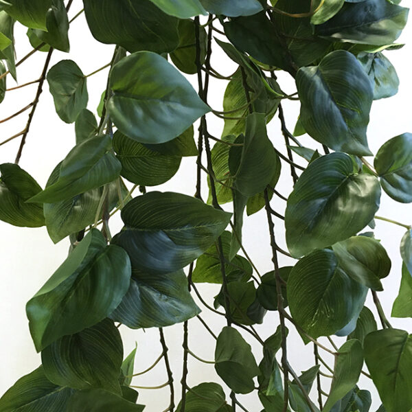 Kunstig philodendron hengeplante grønn 180cm u/potte